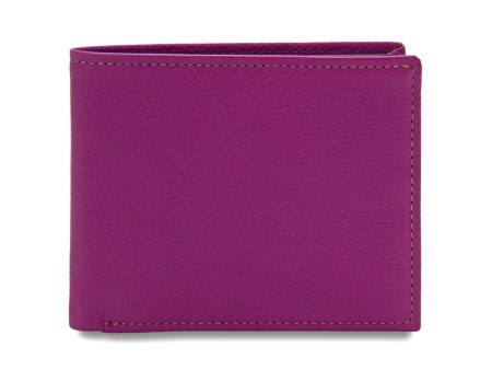 Wallet in Purple Calfskin Online Hot Sale