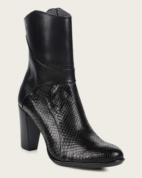 Ankle black python bootie Online