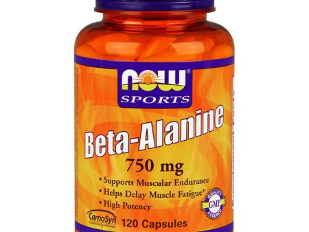 Beta Alanine 750 mg, 120 Capsules, NOW Foods For Discount