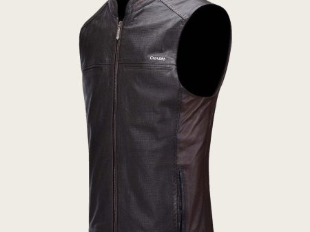 Brown elegant vest Discount