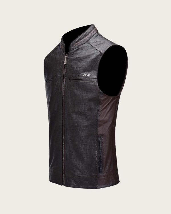 Brown elegant vest Discount