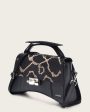 Black python top handle handbag Supply