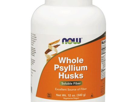 Whole Psyllium Husks, 12 oz, NOW Foods Online now