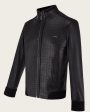 Black manadarin neck jacket For Discount