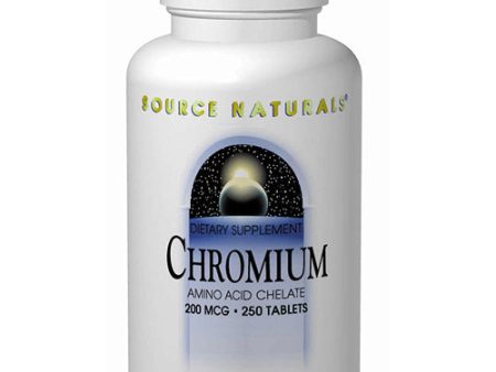 Chromium Chelate 200mcg 250 tabs from Source Naturals Cheap