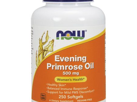 Evening Primrose Oil 500mg 250 Softgels, NOW Foods Fashion