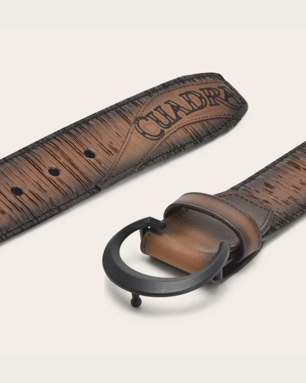 Honey and black engraved Belt Discount