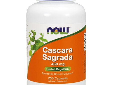 Cascara Sagrada 450 mg, Value Size, 250 Capsules, NOW Foods Online