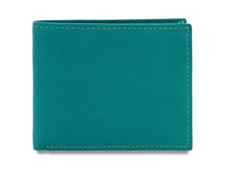 Wallet in Teal Calfskin Hot on Sale