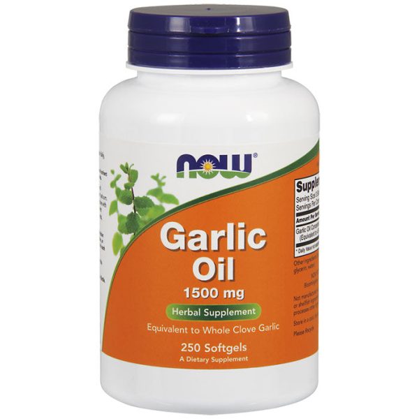 Garlic Oil Concentrate 1500mg 250 Gels, NOW Foods Sale