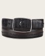 Black ultra exotic cowboy Belt Online Hot Sale