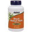 Black Walnut Hulls 500 mg, 100 Capsules, NOW Foods Online