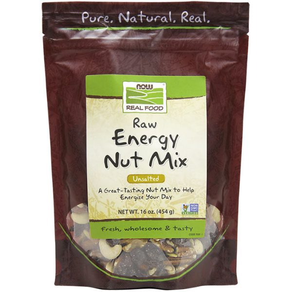 Raw Energy Nut Mix, Unsalted, 1 lb, NOW Foods Online Sale