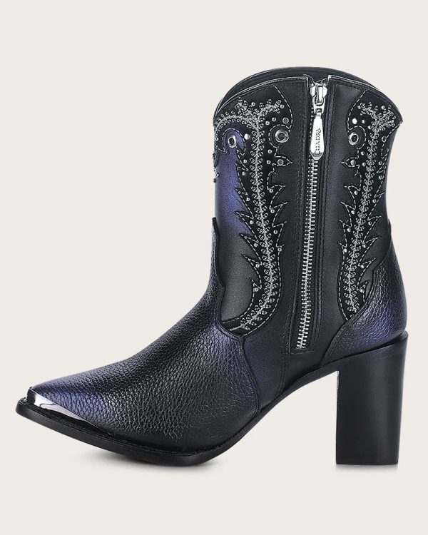 Ankle western black bootie For Discount