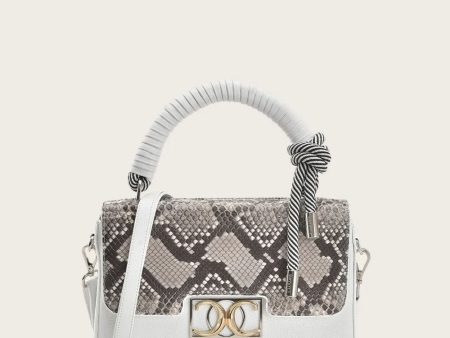 White top handle handbag Online now