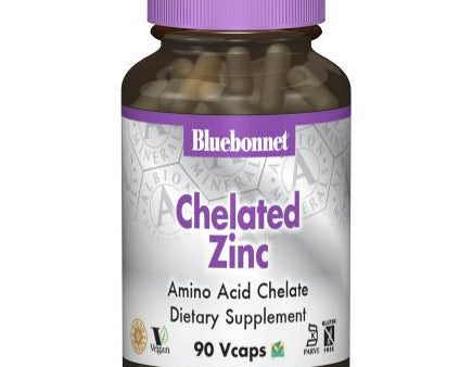 Albion Chelated Zinc 30 mg, 90 Vcaps, Bluebonnet Nutrition Supply