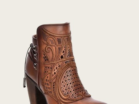 Ankle embroidered honey bootie Online Hot Sale