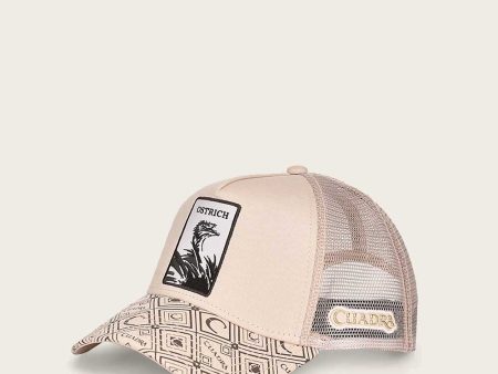 Bone ostrich patch cap Online Hot Sale