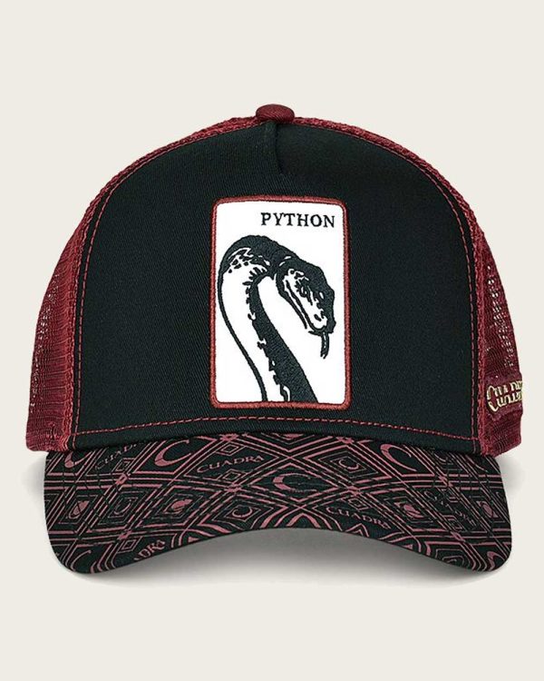 Red python patch cap Online Hot Sale