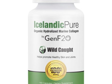 Icelandic Pure Hydrolyzed Marine Collagen by GenF20, 180 Capsules, Leading Edge Health Online Sale