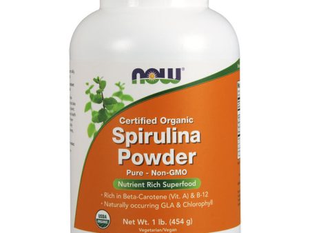 Organic Spirulina Powder, 1 lb Cannister, NOW Foods Online now