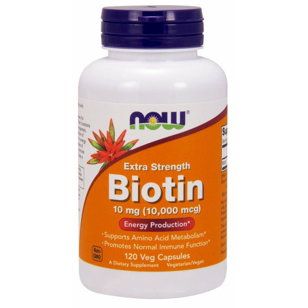 Biotin 10 mg Extra Strength, 120 Vegetarian Capsules, NOW Foods Online