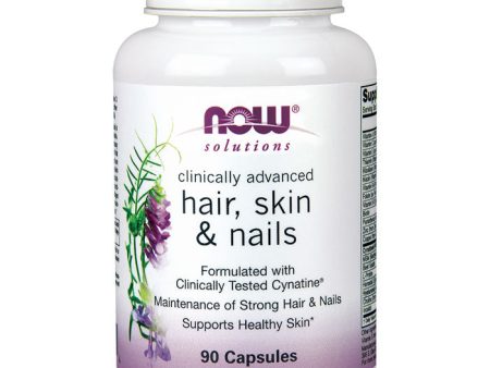 Hair, Skin & Nails, Clinically Advanced, 90 Capsules, NOW Foods on Sale