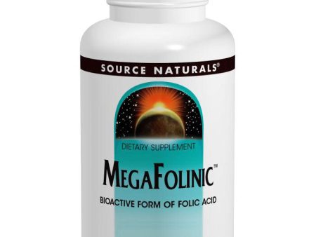 Mega-Folinic Folic Acid, MegaFolinic Replaces Metafolin, 60 tabs from Source Naturals Cheap