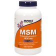 MSM (Methylsulphonylmethane) 1000 mg, Value Size, 240 Veg Capsules, NOW Foods Online Hot Sale