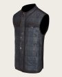 Blue revesible vest Online now