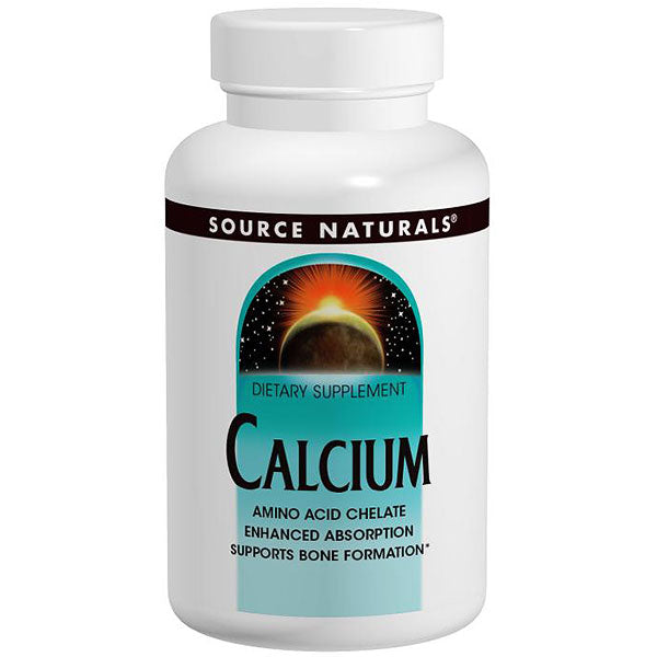 Calcium Amino Acid Chelate 200mg 250 tabs from Source Naturals For Sale