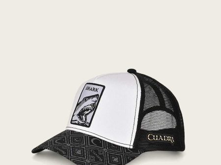 Grey shark patch cap Online Sale