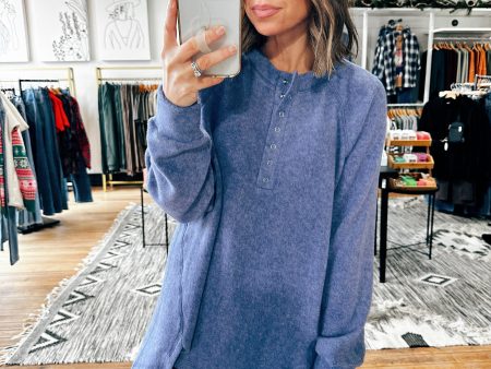 Ashley Snap Henley Top - 5 Colors on Sale