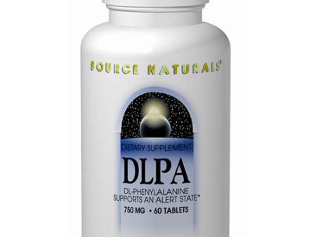 DLPA (DL-Phenylalanine) 750mg 60 tabs from Source Naturals For Sale