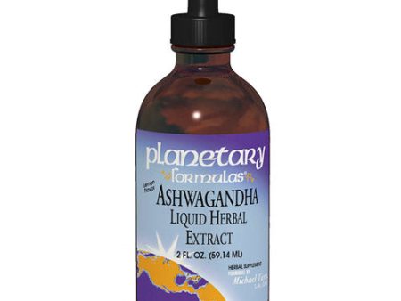 Ashwagandha Lemon Flavor Liquid Extract 2 fl oz, Planetary Herbals Online Sale