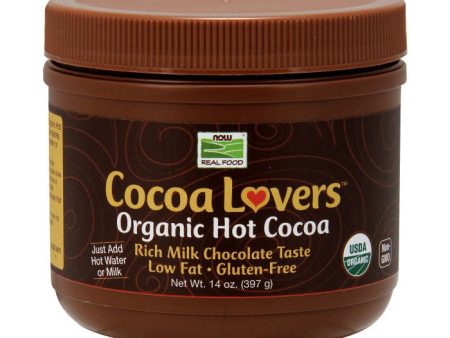 Cocoa Lovers Organic Hot Cocoa, 14 oz, NOW Foods Hot on Sale