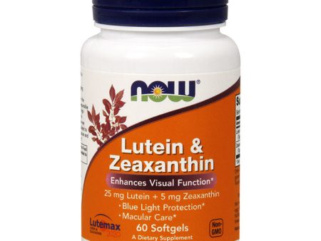 Lutein & Zeaxanthin, Blue Light Protection, 60 Softgels, NOW Foods Hot on Sale