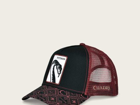 Red python patch cap Online Hot Sale