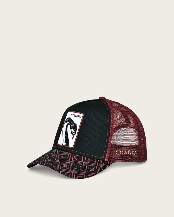 Red python patch cap Online Hot Sale