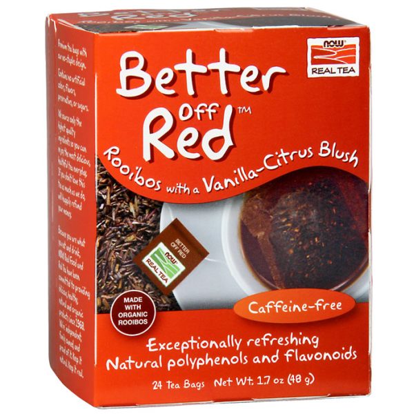 Better Off Red Rooibos Tea, 24 Tea Bags, NOW Foods Hot on Sale