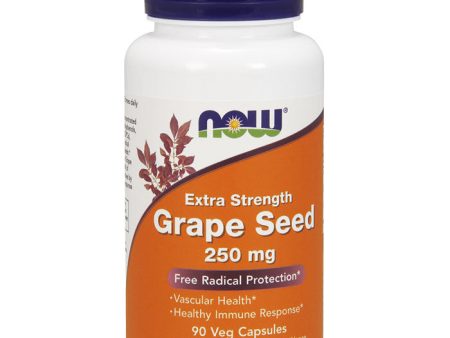 Grape Seed Extract 250 mg, Extra Strength, 90 Veg Capsules, NOW Foods Online now