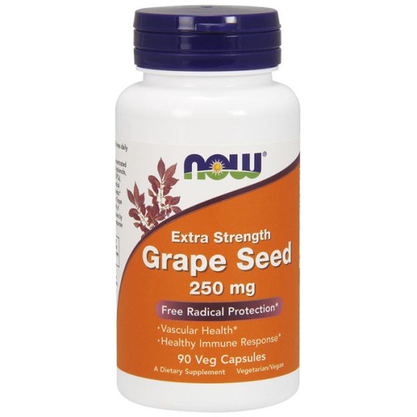 Grape Seed Extract 250 mg, Extra Strength, 90 Veg Capsules, NOW Foods Online now