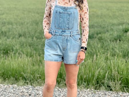 The Denim Romper Short Online