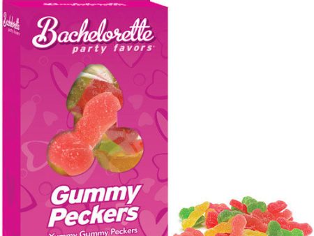 Bachelorette Party Favors Yummy Gummy Peckers in 3 Fruity Flavors, Gummy Candy, 5.3 oz, Pipedream Products Cheap