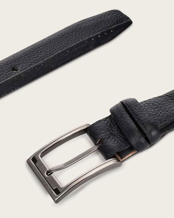 Black perforated deer Belt Discount