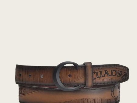 Honey and black engraved Belt Discount