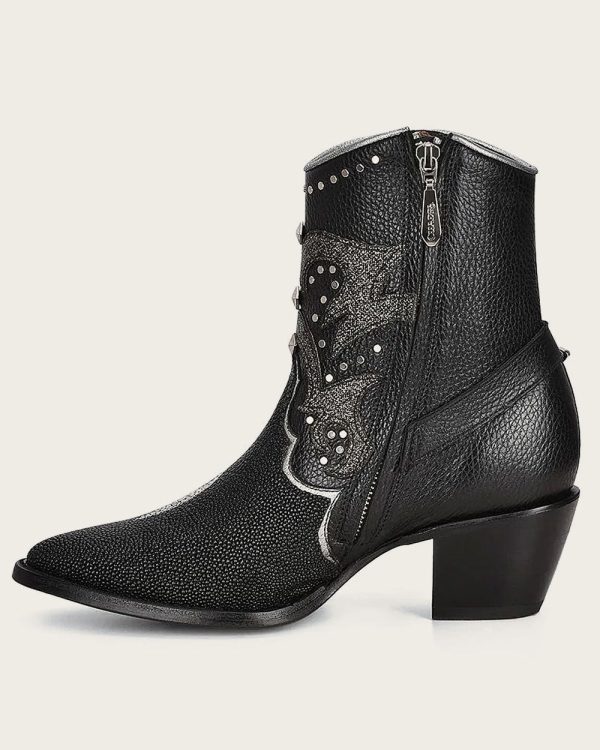 Ankle black western exotic bootie Online