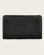 Black handmade bovine wallet For Sale