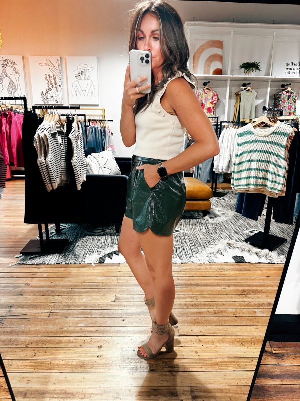 Olive Dress Shorts on Sale