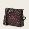 Brown geometrical bovine crossbody handbag Fashion